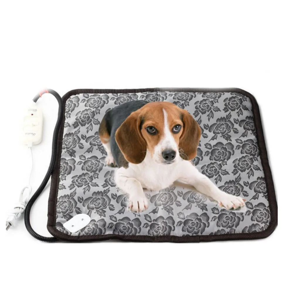 45x45cm Pet Dog Electric Heating Pad Waterproof Adjustable Warming Mat