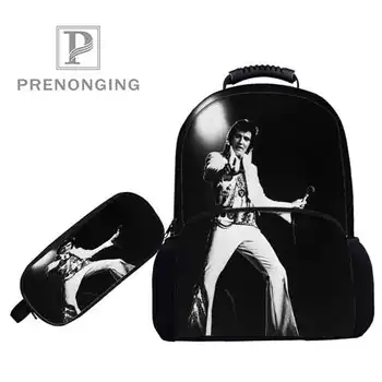 

Custom 17inch Presley_Elvis Backpacks Pen Bags 3D Printing School Women Men Travel Bags Boys Girls Book Computers Bag#1031-2-7