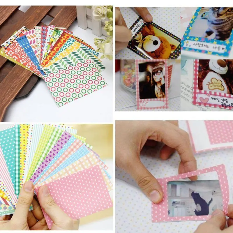 Cornici Per Foto Fujifilm Instax Mini | Set Da 7 | Con 40 Adesivi | Compatibili Con Mini 7/8/9/11/25/40/50/70/90 - Foto 10