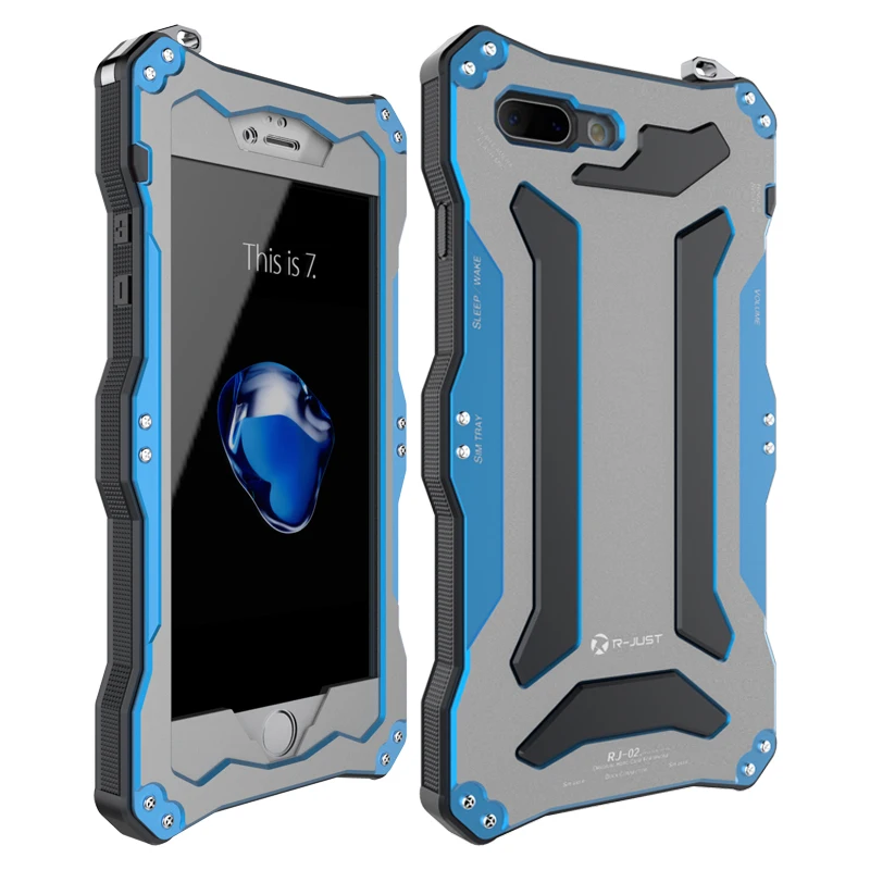 

Original Gundam Armor Aluminum Metal Case For iPhone 8 Plus 7 6s 6 Plus 5s 5 SE Waterproof 360 Full Protection Hard Cover Case