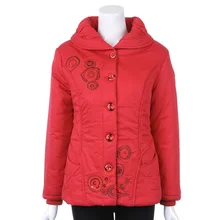 Free shipping Mothers middle aged woman new winter thick warm padded coat big yards short