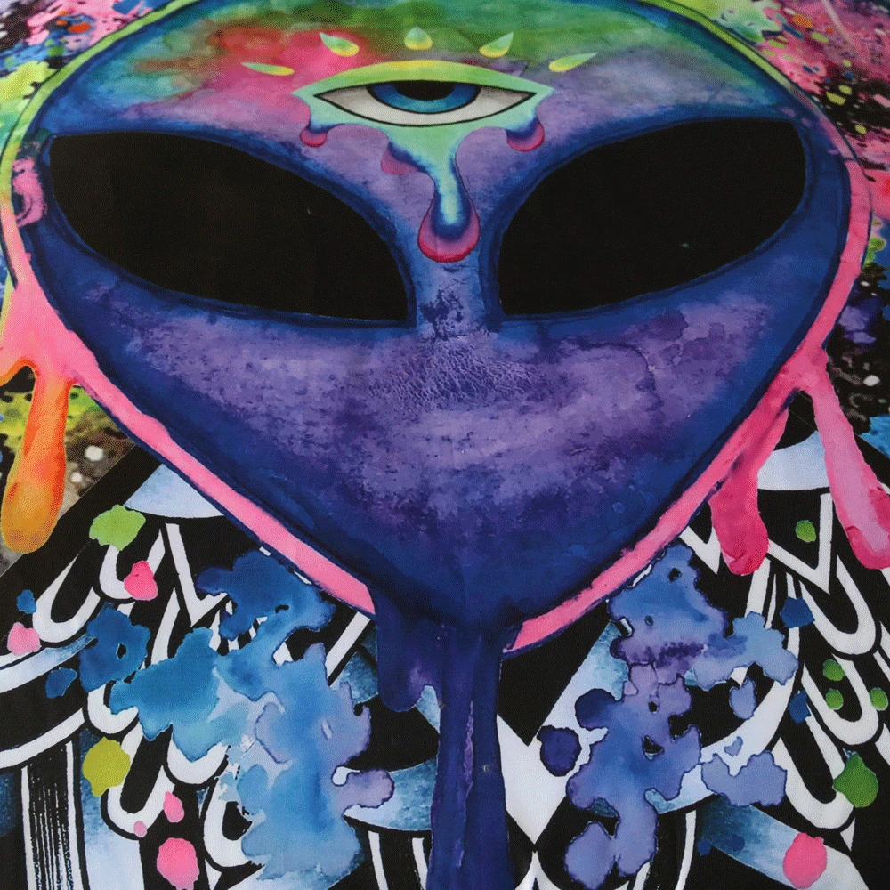 Trippy الغريبة بواسطة Brizbazaar طقم سرير المائية غطاء لحاف طقم سرير العين الثالثة 3-قطعة ماندالا Saucerman المفارش الساخن Trippy الغريبة بواسطة Brizbazaar طقم سرير المائية غطاء لحاف طقم سرير العين الثالثة 3-قطعة ماندالا Saucerman المفارش الساخن