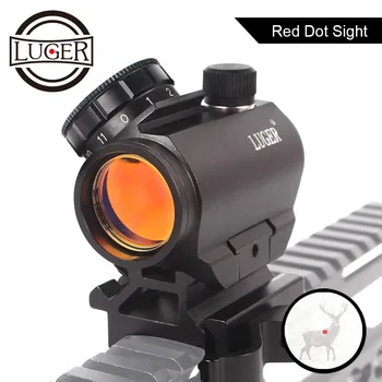 

LUGER Hunting Micro Red Dot Sight Spotting Scope Sniper Riflescope Holographic Sights AK47 Air Rifle Sights Scopes For Shotguns