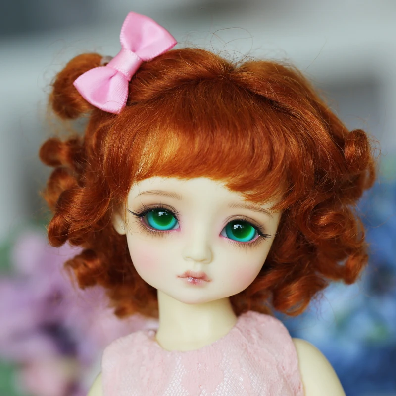 Peruca Boneca Yosd 5 Mohair Cor Encaracolados Tranças 1 - 6 Bjd 7 1 6 BJD PERUCA boneca YOSD peruca