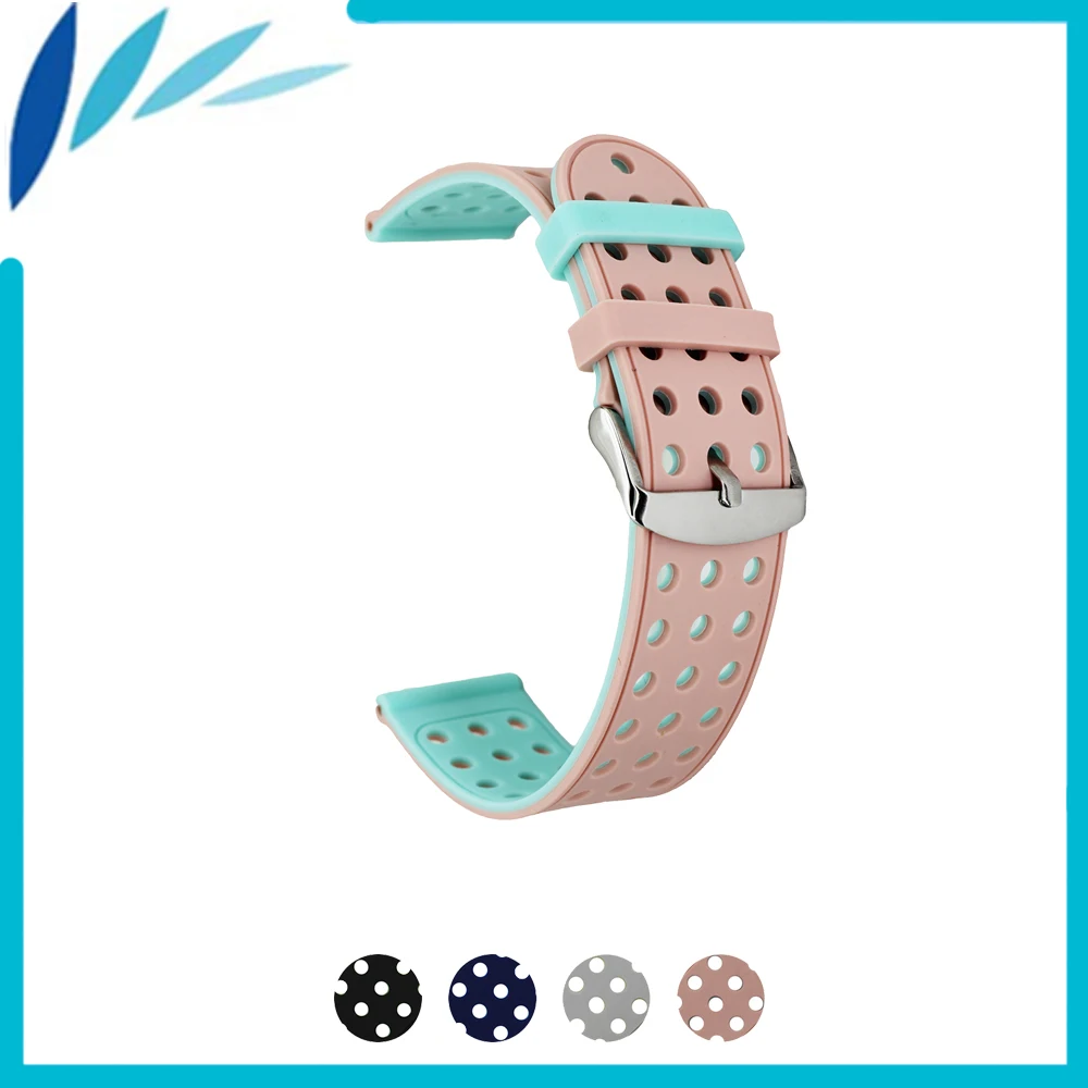 

Silicone Rubber Watch Band 22mm for Asus ZenWatch 1 2 Men WI500Q WI501Q Belt Strap Wrist Loop Bracelet Black Green Red Grey Pink