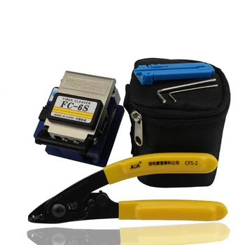 

Optic Fiber Tools with FC-6S Fiber Cleaver and CFS-2 Fiber Optic Stripper