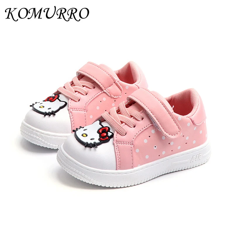 Children Shoes Girls Cute Cat Shoes Kids Casual Sneakers Girls Spring