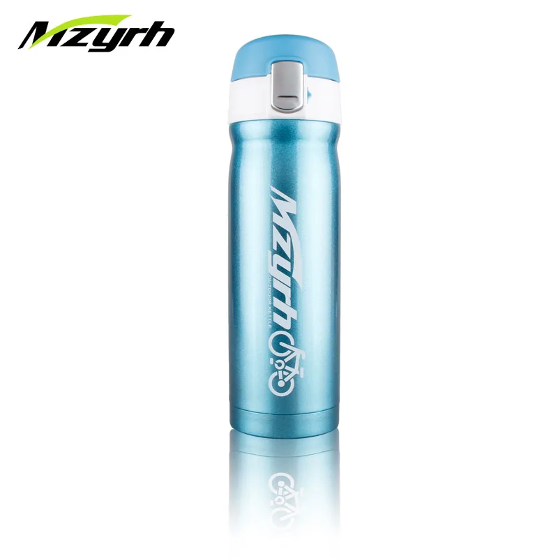 MZYRH 450 мл велосипедная бутылка для воды, фляга для спорта на открытом воздухе, фляга для велосипеда, термос из нержавеющей стали для езды на велосипеде, фляга для воды
