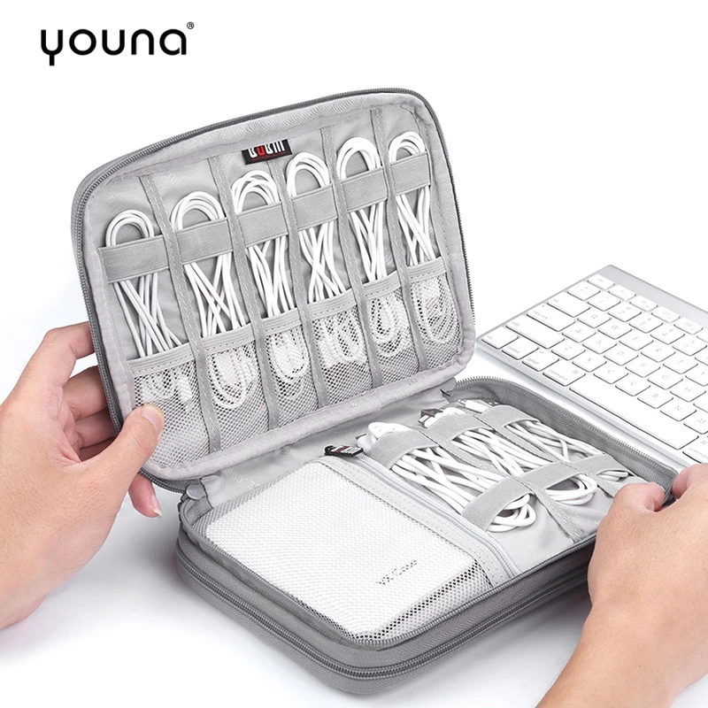 

Data Cable Storage Bag Multi-function Travel Digital Package U Disk Battery Hard Disk Organizer For Mini Tablet Storage Bags