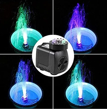 Fuente de de 5W, 7W, 25W, alta bomba con 12 luces LED, cable para acuario, pecera, piscina, jardín - AliExpress Luces e iluminación