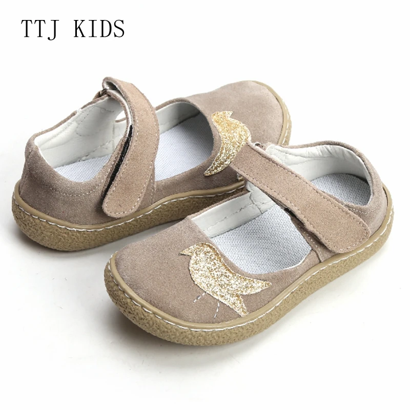 COPODENIEVE Top Brand Quality Genuine Leather Children toddler girl kids Shoes For Fashion Barefoot Sneaker Mary Jane Free Ship