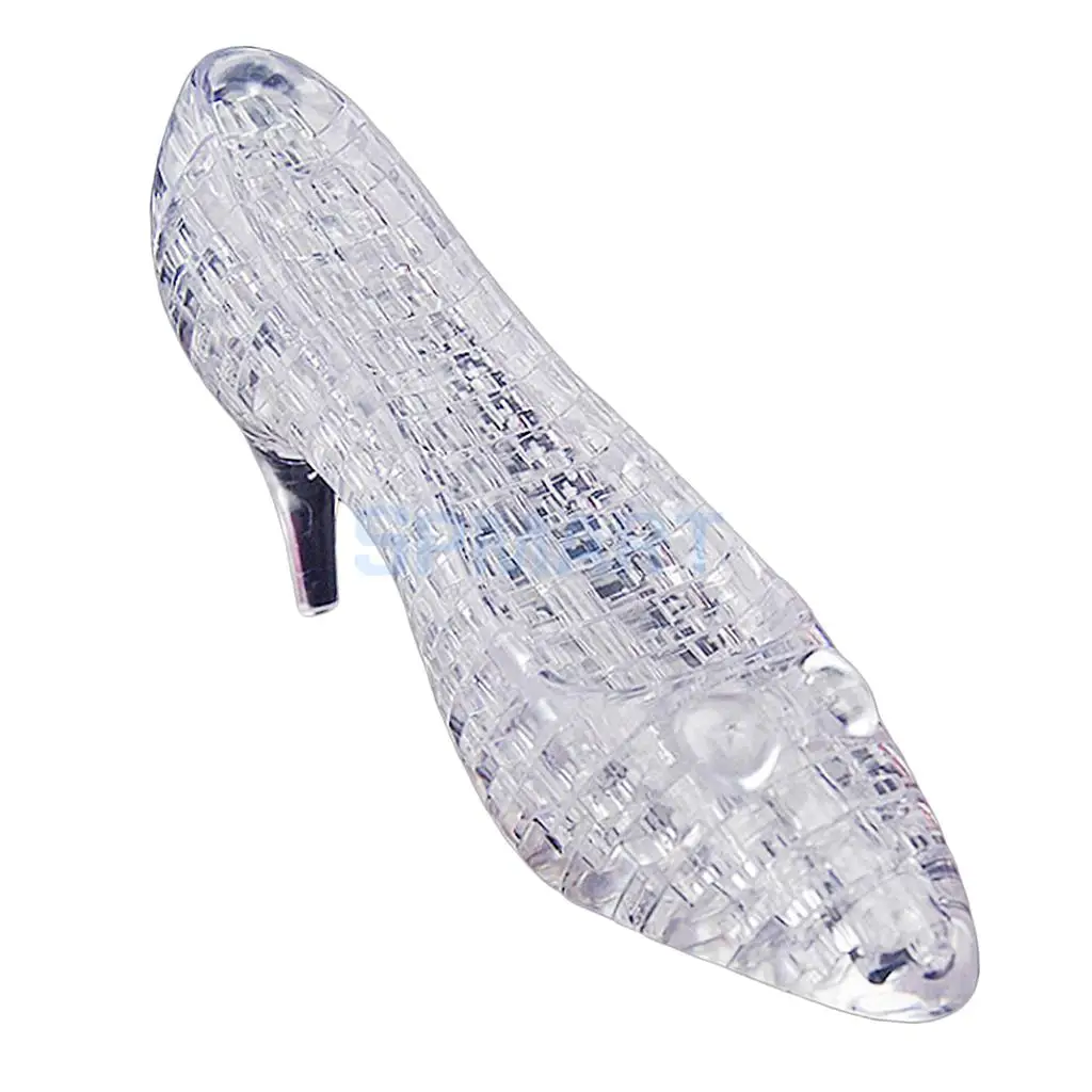 DIY 3D Crystal Puzzles Jigsaw Puzzles Tower/ Dolphin/ High Heel Shoes Model