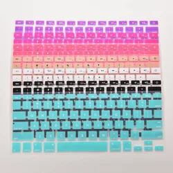 Housse de clavier en Silicone pour Apple Macbook Pro MAC 13, 15, 17, 7 couleurs acidulées, 28.7cm x 11.9cm 