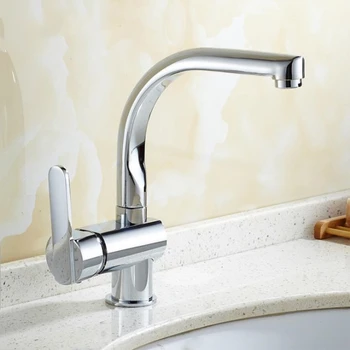 

Chrome Basin Sink Faucet Antique Brass Kitchen Basin Mixer Tap Single Handle Bathroom Crane Cold And Hot Water Tap
