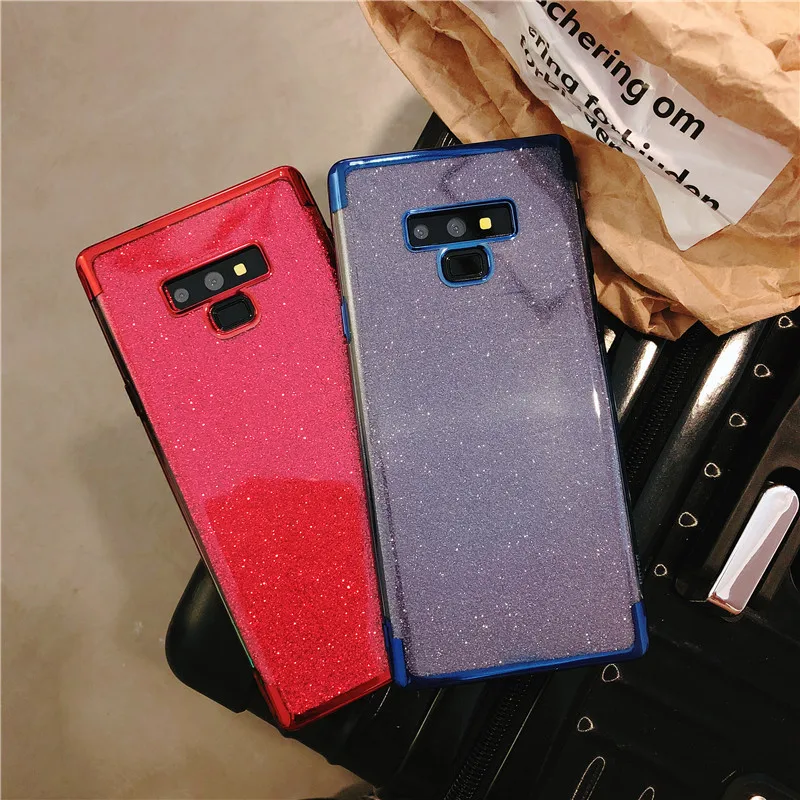 

Luxury Glitter Case For Samsung Note 9 Cover Silicone TPU Case S10 S10E S9 S8 Plus M10 M20 M30 A10 A30 A40S A50 Back Phone Cases