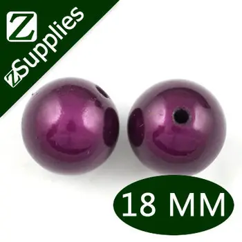 

Direct Selling Dark Purple Round Miracle Beads, Fashion Acrylic Perle Magique