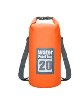 5L/10L/15L/20L/30L водонепроницаемые сумки ПВХ сумка для хранения сухих мешков сплав на каноэ каяках Спорт на открытом воздухе сумки для плавания Дорожный комплект рюкзак - Цвет: Orange 20L