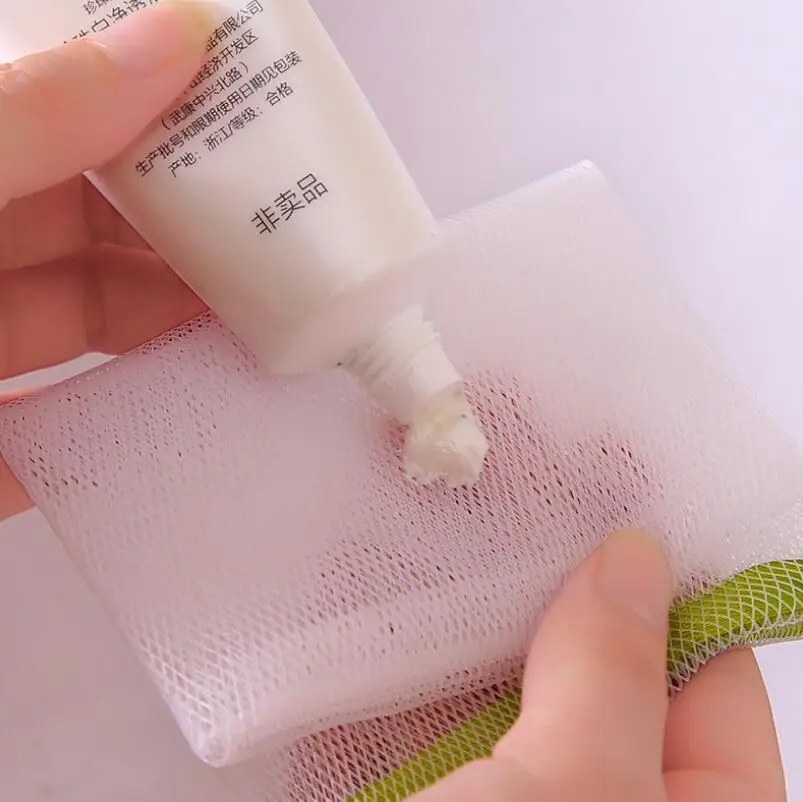 Сетка для стирки мыльных пузырей ручной работы очищающий крем для мыла мыльный пузырчатый мешок сетчатый мешок LX4775