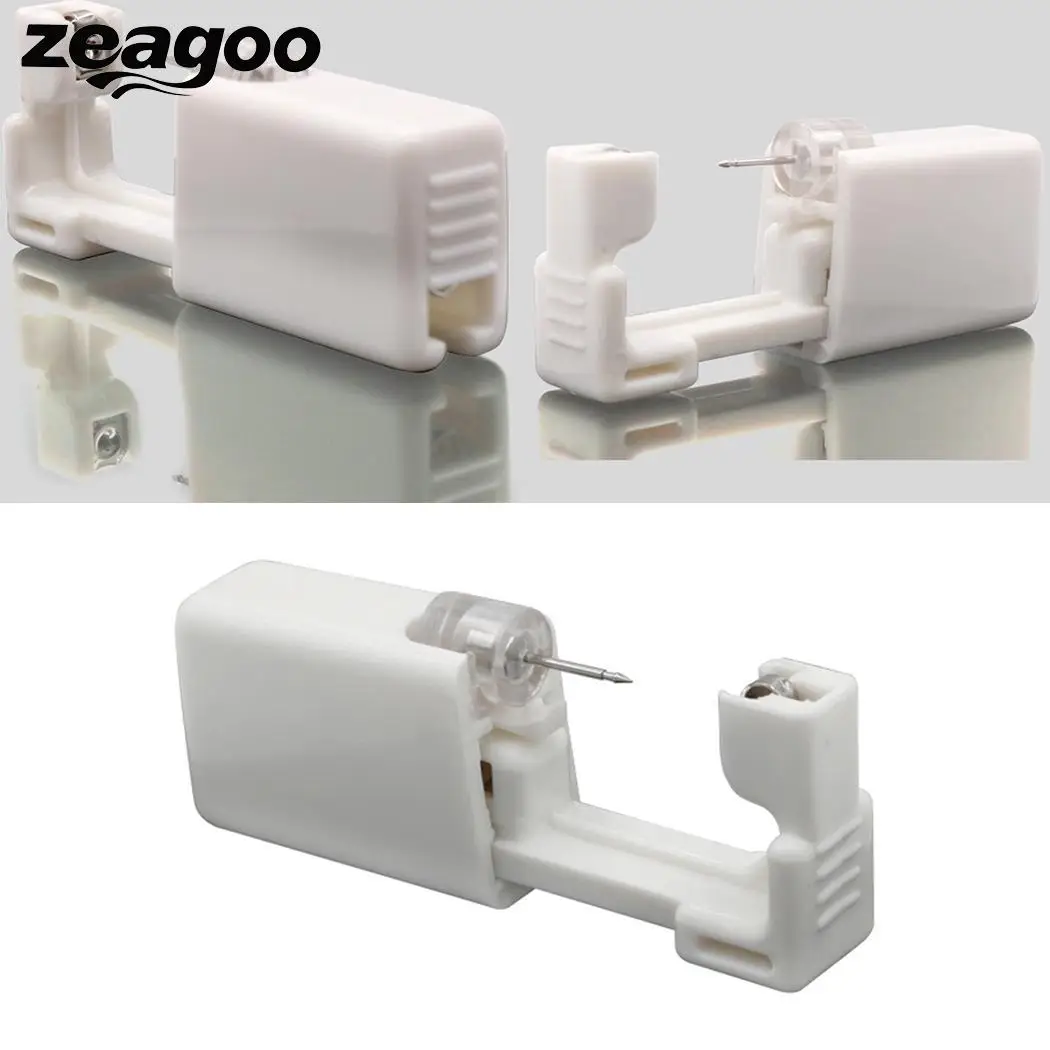 Zeagoo безопасный портативный инструмент для Пирсинга Ушей стерильный без