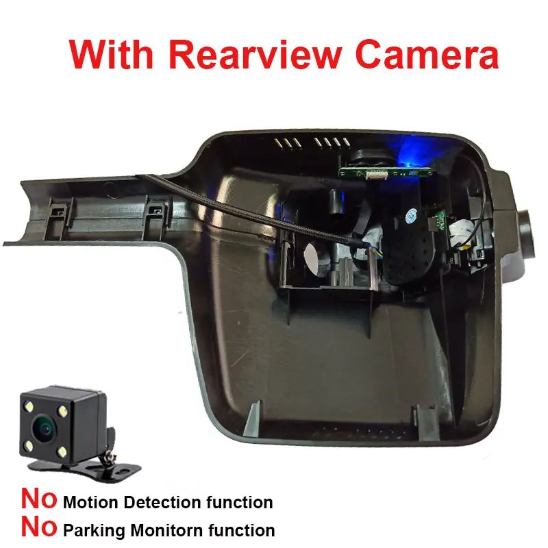 Kampacar Wifi Автомобильный видеорегистратор с двойной объектив DVR тире камеры мини видеорекордер для peugeot 408 308 авто радио Cam - Название цвета: With Rear Lens