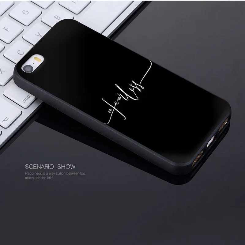 MaiYaCa White and Black Fearless Bible Phone Accessories Case for Apple iPhone 8 7 6 6S Plus X 5 5S SE 5C Cellphones XS XR XSMAX MaiYaCa White and Black Fearless Bible Phone Accessories Case for Apple iPhone 8 7 6 6S Plus X 5 5S SE 5C Cellphones XS XR XSMAX