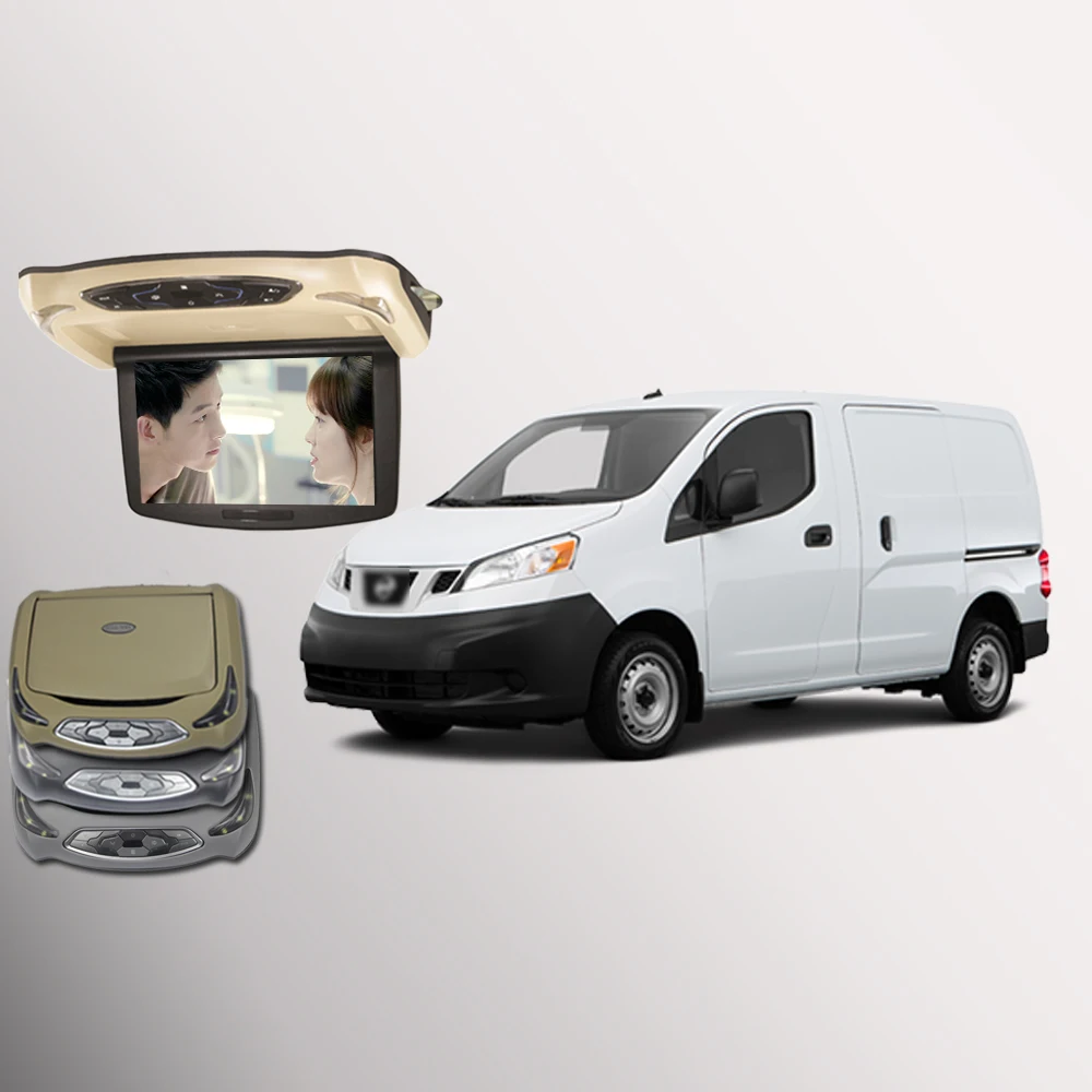Автомобильный откидной монитор BigBigRoad для nissan NV200 NV300 цифровой экран потолочный