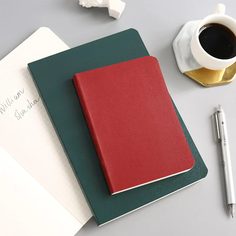 

Fromthenon Korean Basic Notebook Notepad Refill for Hobonichi Planner Grid Line Blank Paper Inner Pages School Stationery A5A6