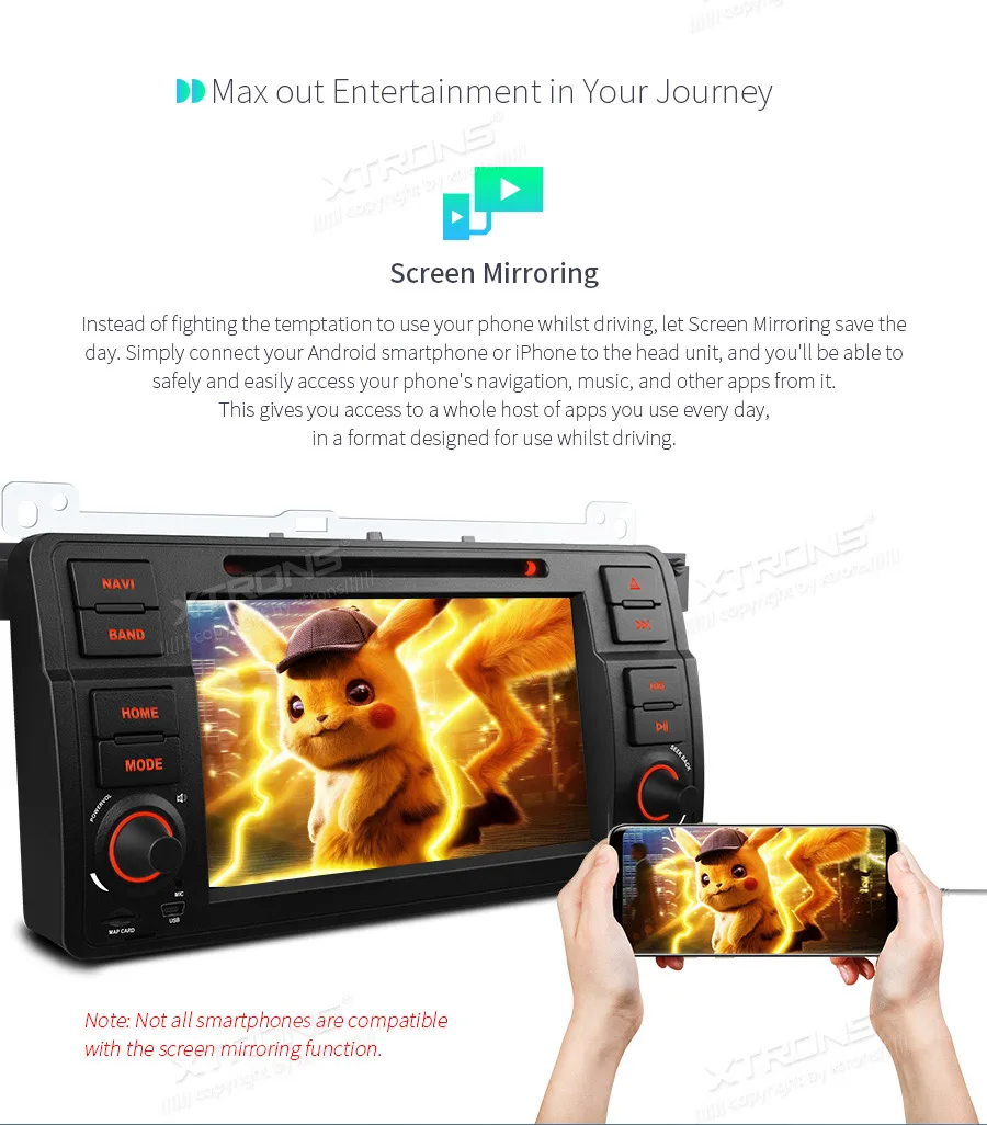 Excellent XTRONS PX6 Android 9.0 64G Car Stereo DVD Radio Player GPS for BMW E46 Sedan 1998-2000 2001 2002 2003 2004 2005 For Rover For MG 12