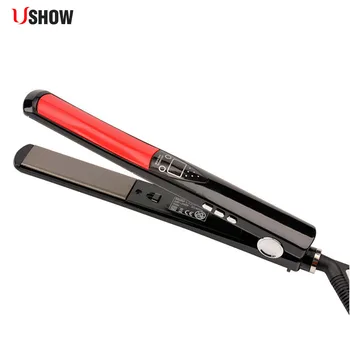 

Professional Hair Straightener LCD Display Titanium Ceramic plates Flat Iron Straightening Irons Fast Heating Styling Tools