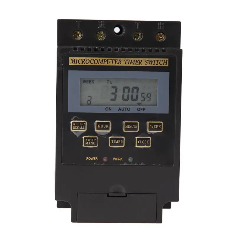

1PC Digital AC 220V Digital LCD Microcomputer Timer Switch Programmable Digital Time Relay Controller KG316T 1min - 168h E#CH