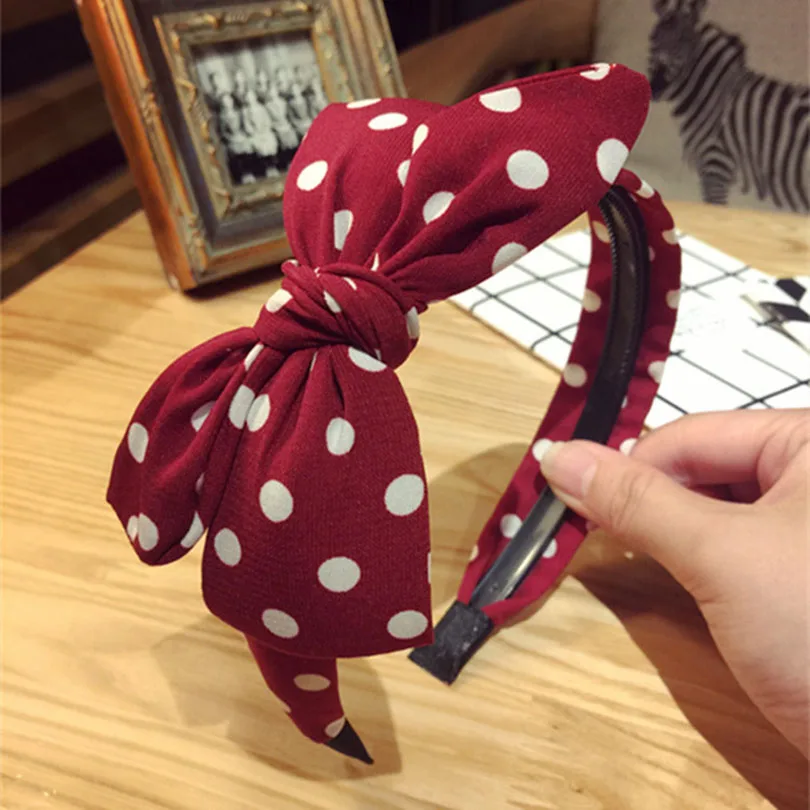 

Haimeikang Cute Sweet Big Bowknot Ribbon Hair Accessory Headband Bow Head Band hair band hairband Hair Accessory for Girls