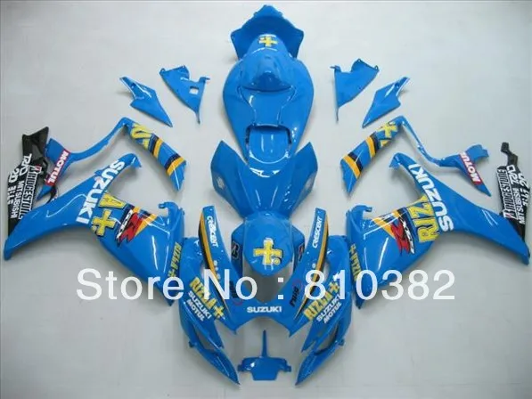 

Injection Mold Fairing kit for GSXR600 750 06 07 GSXR600 GSXR750 GSX-R600 750 K6 2006 2007 RIZLA blue ABS Fairings set SB45