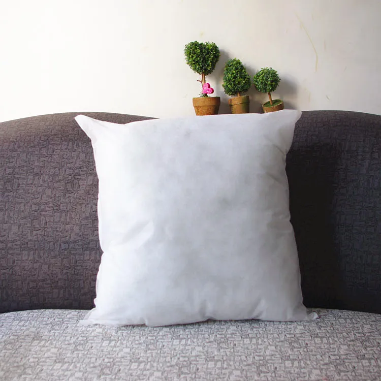 White Cotton Square Cushion Core Pillow Insert Soft White Cotton Filler