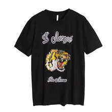 Новинка, прямые продажи, Camisas Femininas, летние топы, круглый вырез, тигровые буквы, футболка, Женская Корейская одежда, Blusas Mujer Chemise Femme