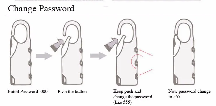  Mini Combination Code Number Padlock (1)