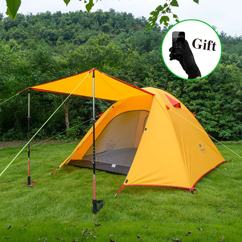 NatureHike P Series Classic Camping Tent 210T Fabric For 2 Persons NH15Z003-P