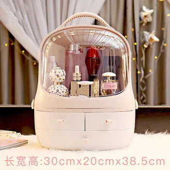 

Desktop Makeup Storage Box Brush Holder Jewelry Organizer Case Multi-functional Plastic Drawer Cosmetic Organizer Rack