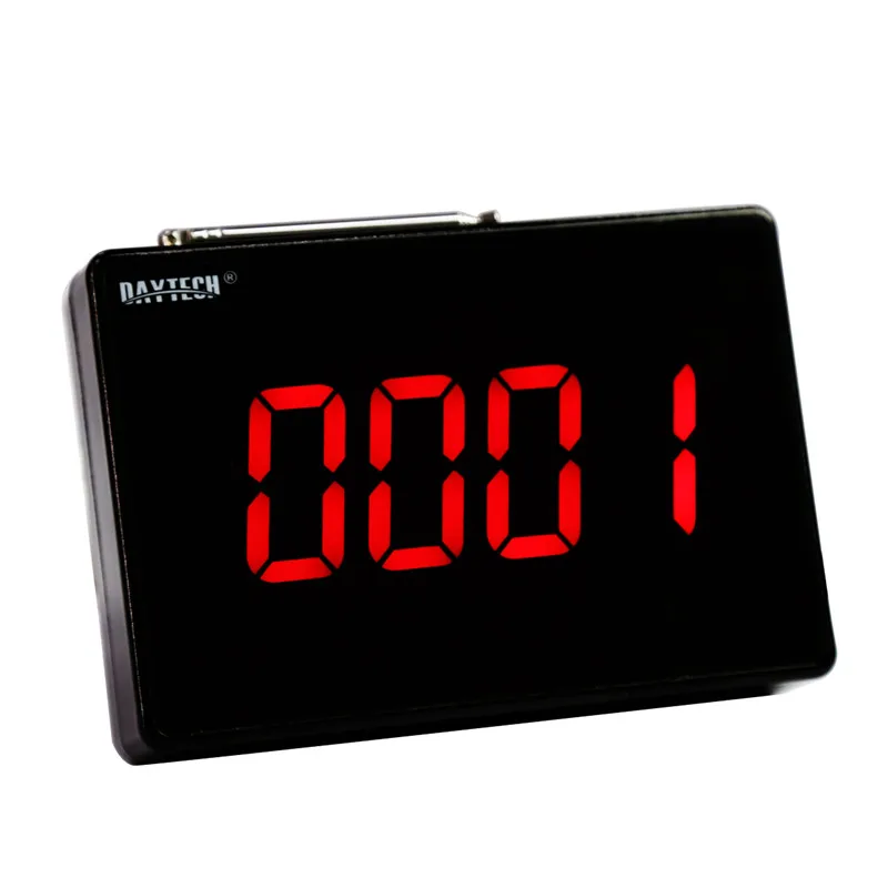 

DAYTECH Wireless Calling system Coaster Pager Call Restaurant Service Guest Queue System 433MHZ LCD Display Receiver Host