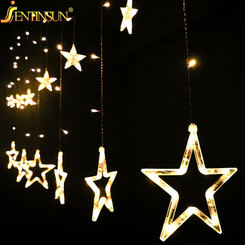 High Quality 2m 12pcs 138led Star String Night Light Copper Wire String
