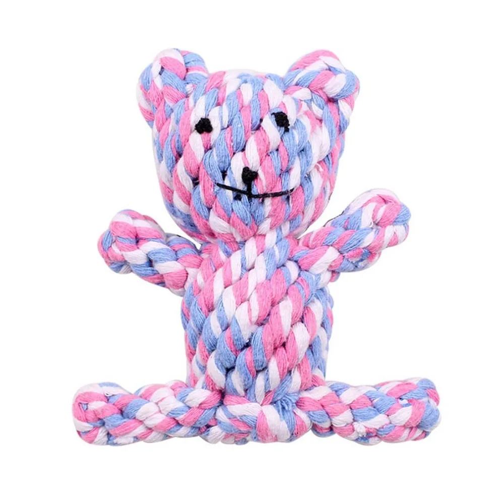 

Pet Dog Chew Toy Animal Shape Cotton Rope Braided Toy Bite-Resistant Molars Teeth Clean Toy for Medium Large Dogs Accessories