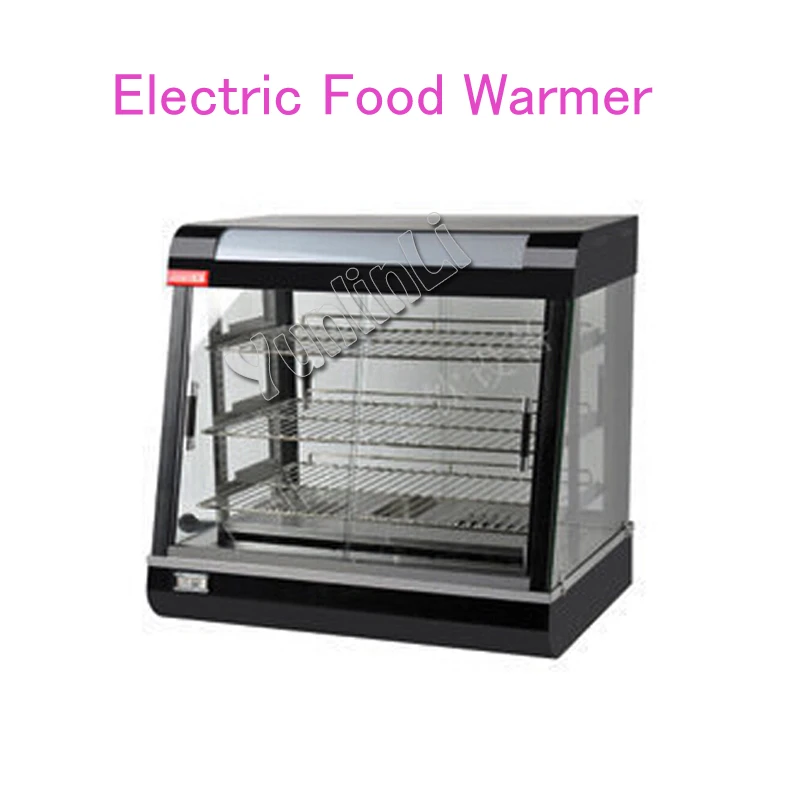 

Commercial Stainless Steel Electric Food Warmer Three layers Keep Food Warm Heated Display Cabinet Warming Showcase FY-601