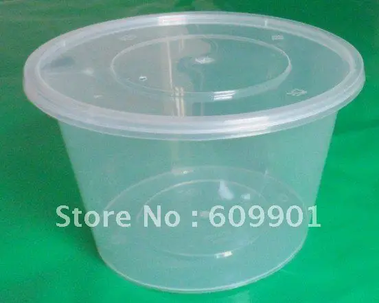 1000ml Round Disposable Microwave Plastic Food Container Bowl With 1000ml Round Disposable Microwave Plastic Food Container Bowl With Lid