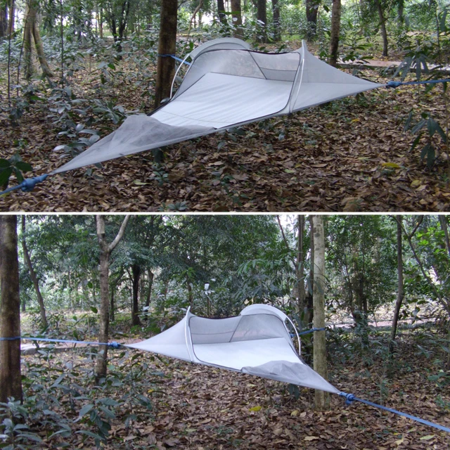 

SKYSURF Camping Hanging Tree Tent 1 Person Ultralight Triangle Suspension Hanging Camping Tent Portable Waterproof Hammock Tent