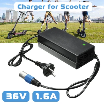 

LEORY 36 Volt 36V 1.6A 3 Male Connector Lead Acid Electric Battery Charger For Scooter Bike IZIP I-750 I-1000 Sereno eZip 1000