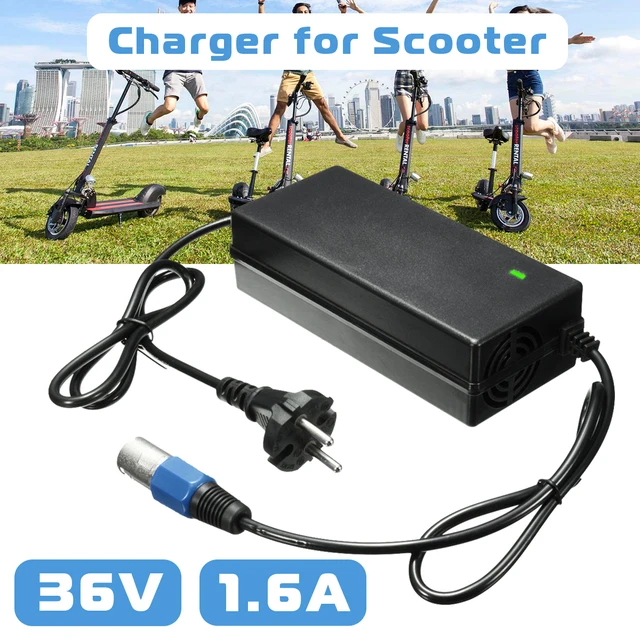 US $11.49 LEORY 36 Volt 36V 16A 3 Male Connector Lead Acid Electric Battery Charger For Scooter Bike IZIP I