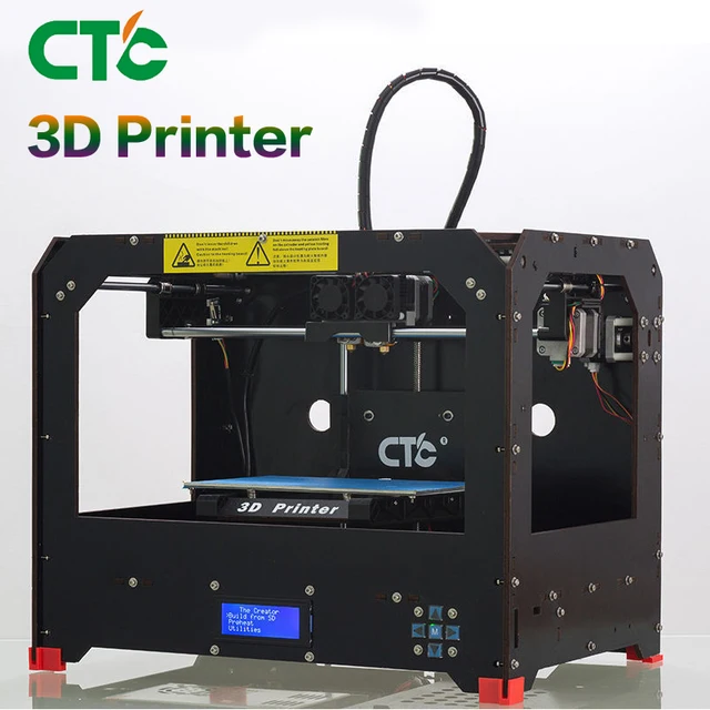 Best Quality CTC 3D Printer Two nozzles Black based on Rep 3D Printer dual-nozzle Double sprinkler Best Quality CTC 3D Printer Two nozzles Black based on Rep 3D Printer dual-nozzle Double sprinkler