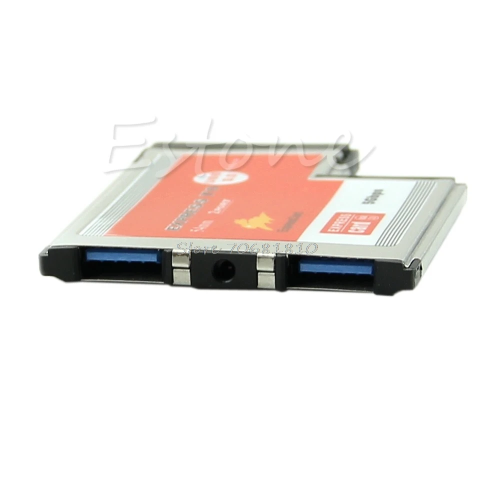 2 порта USB 3 0 концентратор Экспресс карта ExpressCard 54 мм скрытый адаптер для ноутбука