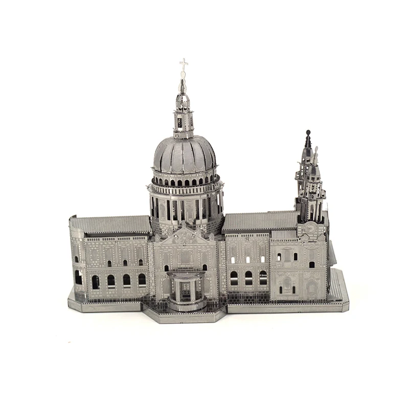 

3D Metal Puzzles model toys for children Adult Jigsaw London St.Paul's Cathedral metal puzzle educational toy Desktop decoration