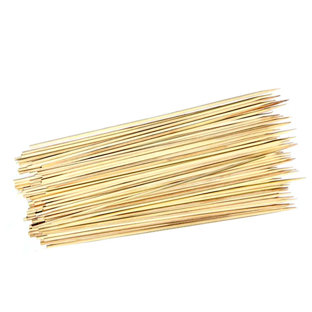 

Pack BBQ Bamboo Kebab Skewers Satay Chocolate Cocktail Grill Stick Party 30cm