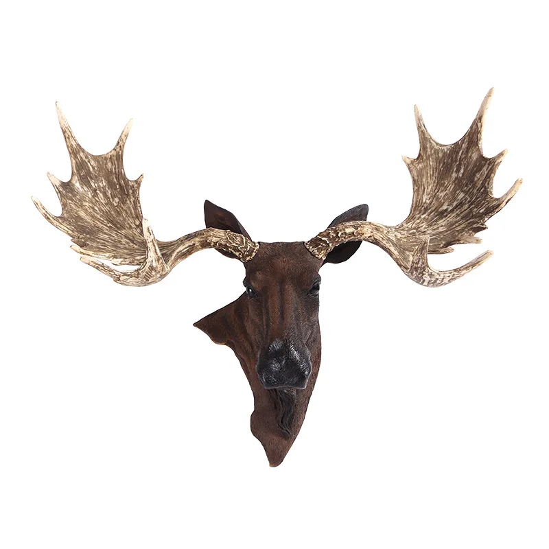 

North American 28-degree American resin crafts antler ornaments creative home bar soft decorations optional box